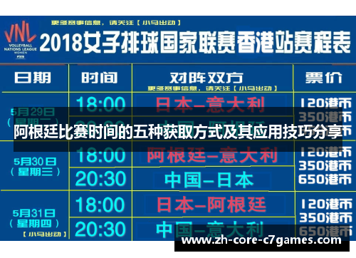 阿根廷比赛时间的五种获取方式及其应用技巧分享
